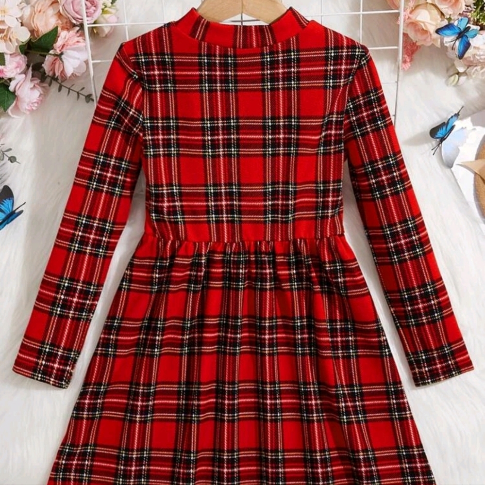 Girls plaid dress
